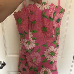 Strapless Scalloped Lilly Pulitzer Dress